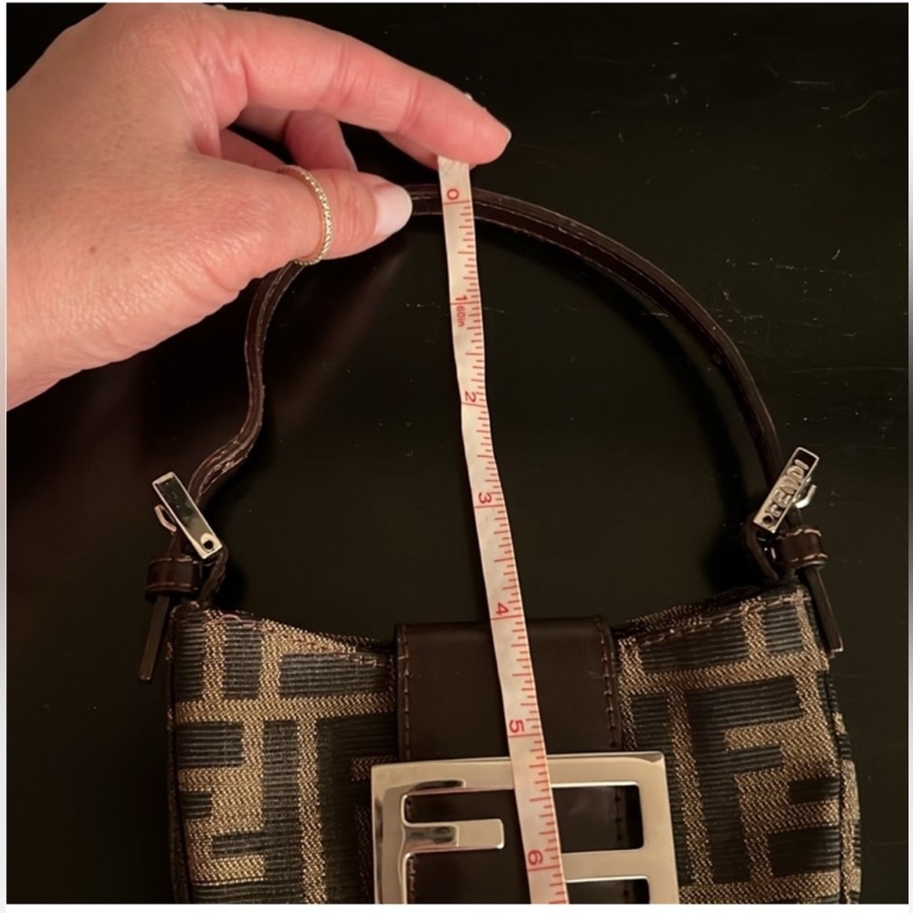 Fendi Zucca Canvas FF Logo Mini Croissant Bag | Vintage & Rare | Priced to Sell - Picture 13 of 17
